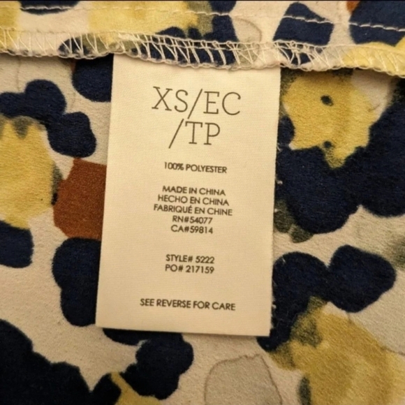 CAbi Seeing Spots Sleeveless Tank Blouse, Womens Size XS - Picture 9 of 11